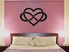 Wall Decal Heart Infinity Sign Love Romantic Bedroom Decor Vinyl Sticker ed1144