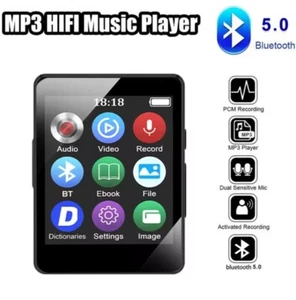 Lecteur MP3 portable avec écran LED, Bluetooth 5.0, haut-parleur stéréo de musiq - Imagen 1 de 5