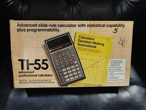 TI Texas Instruments TI-55 Calculator, w/Box & Accessories (Tested Works) - Picture 1 of 13