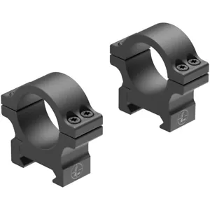 LEUPOLD Open Range Cross-Slot 1in Low Matte Black Scope Rings (180943) - Picture 1 of 2