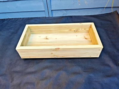 Rectangular  Wooden , decking Planter Garden Patio Trough Flower Plant Pot - Image 1 of 4