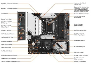 MSI MAG B560M MORTAR WIFI LGA1200 Intel B560 DDR4 Micro ATX Motherboard Tested - Imagen 1 de 7