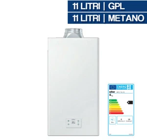 SCALDINO SCALDABAGNO A GAS GPL METANO SYLBER ARTU' BX 11 LT CAMERA APERTA 02659V - Foto 1 di 10