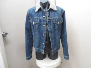 LEVI'S SHERPA LINED WESTERN STYLE DENIM JACKET SIZE S - MADE IN USA - Bild 1 von 8