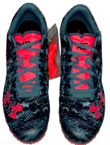 Under Armour Unisex UA Brigade XC Low Spikeless Lichen Blue Black Size M10.5/W12 - Picture 1 of 8