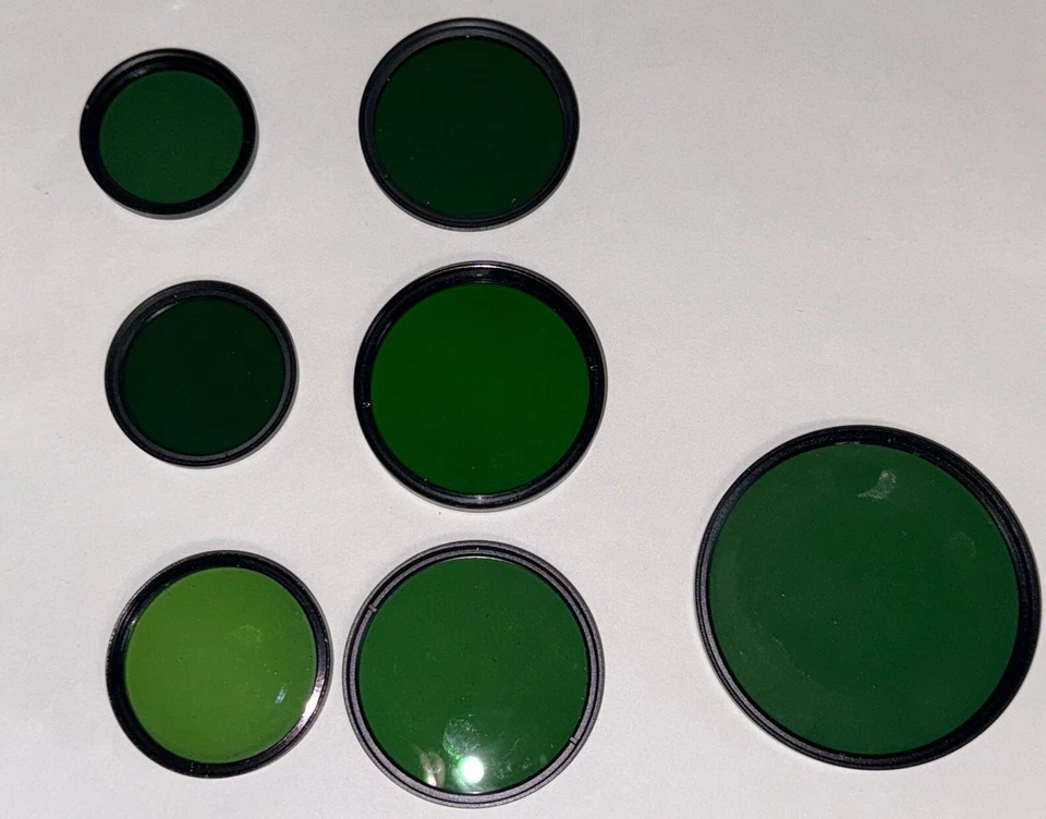 Green Photography Camera Lens Assorted Size Filter Set of 7 - Image 1 of 1