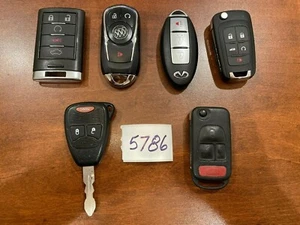 LOT OF 6 MISC OEM KEY FOBS - Picture 1 of 1