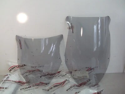 2X Parabrisas Alto Bajo con Kit Ajuste Yamaha MT 07 2014 - 2017 MT07 Logo Luz Humo Foto 1 de 4