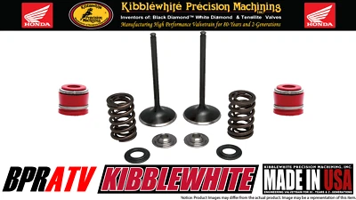 Honda CRF250R CRF 250R Kibblewhite Stainless Intake Valves Springs Kit Red Seals - Image 1 of 4