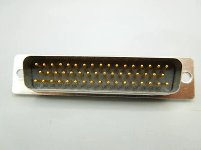 D-SUB 50 Pin Male Solder Type Straight Adapter Connector 3 Rows (QTY 5) - Image 1 of 4