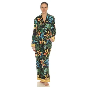 Women's Two Piece Wildflower Print Pajama Set - Picture 1 of 64