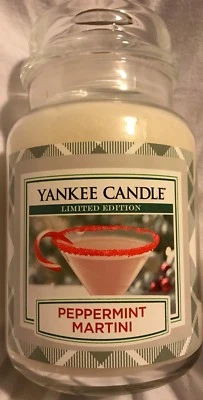 Yankee Candle Limited Edition Peppermint Martini  22oz. Jar Candle - Photo 1/2