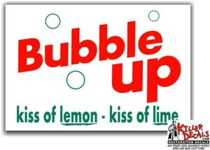 (BU-101) 3" BUBBLE UP COOLER POP Soda Coca Cola Maschine Aufkleber AUFKLEBER - Bild 1 von 1