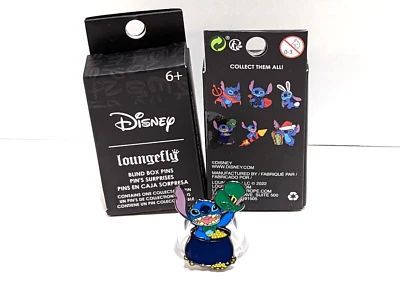 Prendedor ciego Lilo & Stitch Holidays Leprechaun día de San Patricio Loungefly Disney Foto 1 de 4