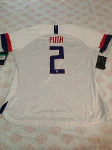Nike Pugh #2 USA 2019 Womens Away Jersey Nwt Size XL White - Picture 1 of 11