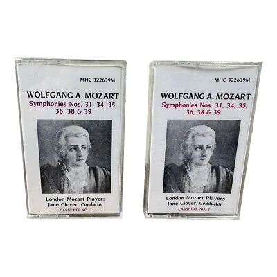NEW - Jane Glover - Mozart Symphonies 31, 34, 35, 36, 38, 39 Cassette Tape Set - Image 1 of 4