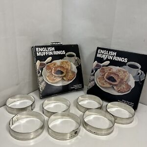 English Muffin Crumpets Eggs Pancakes Rings Set of 7 FOX RUN Craftsmen