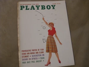 PLAYBOY MAGAZINE October 1959  Eleanor Bradley cover, Elaine Reynolds centerfold - Picture 1 of 4