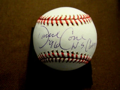 DAVID CONE 1996 WS CHAMPS NEW YORK YANKEES SIGNED AUTO VINTAGE OAL BASEBALL JSA  - Image 1 of 3