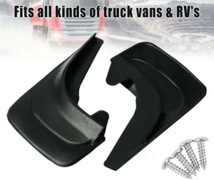 2PCS Universal 12.6x8.4" Mud Flaps Mudgurads Fender Guards for Truck Vans RV Car - Picture 1 of 11