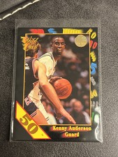 1991-92 Wild Card (50) Stripe Kenny Anderson  #96 RC Rookie GT Nets