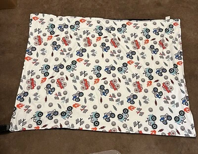 Monster Trucks On Front & Navy Blue On The Other 33 Inches X 45 Inches Blankets - Image 1 of 2
