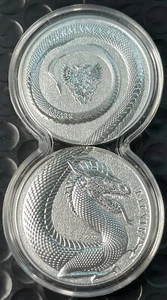 2020 Fafnir 2x1 Oz 9999 Fine Silver Germania Mint 5 Mark Germania Beasts W/COA - Picture 1 of 6