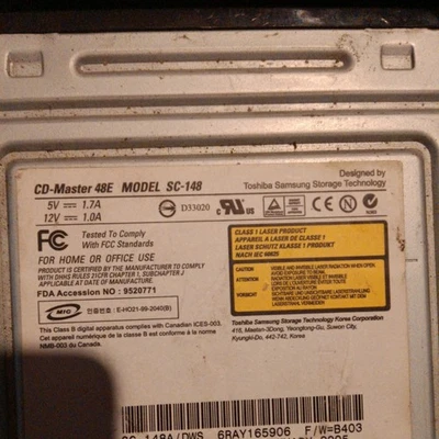 Samsung SC-148 ID-09J256 CD-MASTER 48E Optical Disc Drive - Image 1 of 4