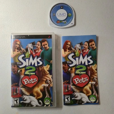 The Sims 2 Pets PSP Video Game Multiplayer EA Teen CIB Complete - Image 1 of 2