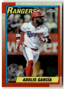 2025 Topps Chrome MLB No. 90CB-4 Adolis Garcia Refractor - Bild 1 von 2