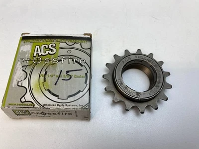new ACS CROSSFIRE 15T FREEWHEEL 1/2" x 3/32" BMX Single Speed - Image 1 of 4