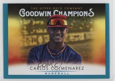 2021 Upper Deck Goodwin Champions Horizontal Turquoise Carlos Colmenarez #69 - Image 1 of 2