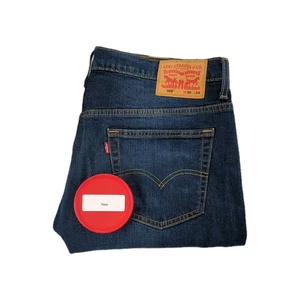 Pantalones de mezclilla para hombre Levi's 569 36x34 azul elástico calce recto relajado años 90 Y2K - Imagen 1 de 17