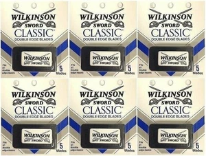 Wilkinson sword classic double edge razor blades - 5 per pack x 6 pk (30 Blades) - Picture 1 of 3