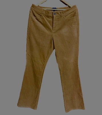 TALBOTS Pants Women’s 12 Curvy Bootcut Corduroy Fall Stretch Brown Mid Rise - Image 1 of 4