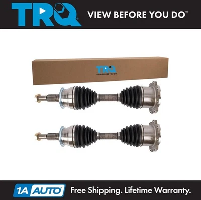 TRQ CV Axle Shaft Set Fits 2015-2020 Chevrolet Silverado 2500 3500 GMC Sierra - Image 1 of 4