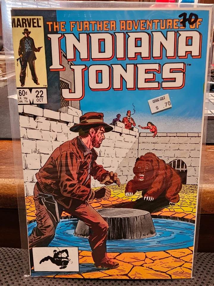 The Further Adventures of Indiana Jones #22 Newsstand Variant (Marvel Comics October 1984)