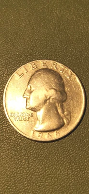 1966 Quarter US Coin No Mint Mark Error Rare Good Coin Collector  - Image 1 of 4