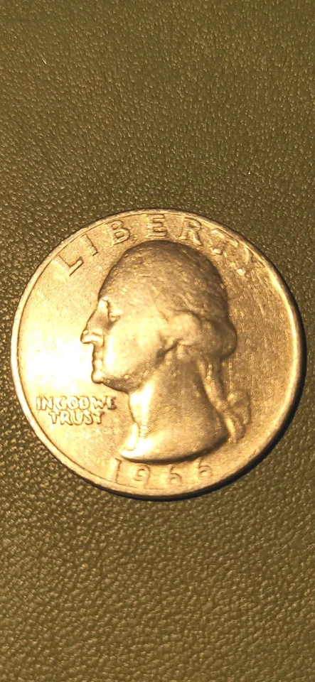 1966 Quarter US Coin No Mint Mark Error Rare Good Coin Collector  - Image 1 of 4