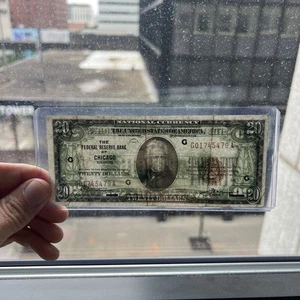 $20 1929 Chicago Illinois National Currency Federal Reserve Bank Note  - Picture 1 of 12