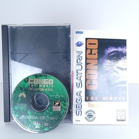 Congo: The Movie The Lost City of Zinj Sega Saturn CIB w/Manual + Reg Card