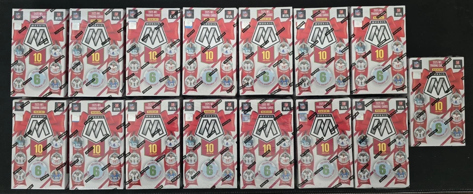 2025 Panini Mosaic NFL Football Holiday Ornament Box - 15 BOX LOT - Image 1 of 1
