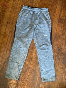 Nike Boys XL Gray Black Dri-Fit Athletic Joggers - Picture 1 of 4