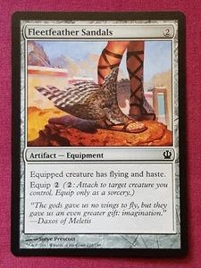 Magic The Gathering THEROS FLEETFEATHER SANDALS artifact card MTG - Picture 1 of 2