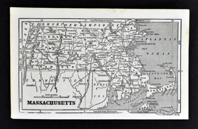 1855 Charles Savage Map Massachusetts Boston Cape Cod Plymouth Nantucket Antique - Image 1 of 3