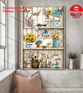 God Say You Are Poster Wall Art Decor Christian Living Home Decor Thanksgivin... - Picture 1 of 5