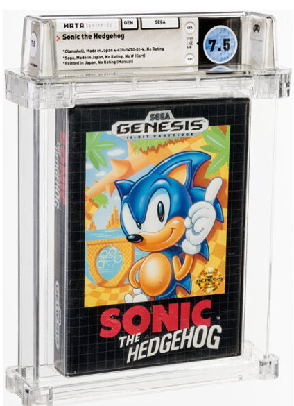 Sonic the Hedgehog (Sega Genesis, 1991) WATA 7.5