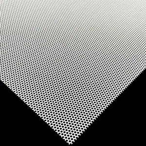 Stahl 1mm Weiß Lochbleche Gitter Hexagonal HV2-2,5 Stahl DC01 Zuschnitt auf Maß - Bild 1 von 4