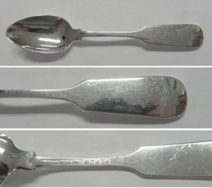 Gorham OLD ENGLISH TIPT 1870 Sterling Silver 6-1/8" Teaspoon, No Mono, Date E - Picture 1 of 1