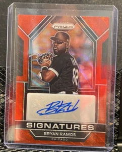 Bryan Ramos 2023 Prizm Signatures Red Wave Auto - White Sox  - Picture 1 of 2